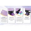 Comeon Roller Skates for Women PU Leather Roller Skates High-Top Leather for Beginners Teens for Woman,Girls and Boys,Adult(Purple Flashing Wheel)