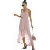 Comeon Women Summer Floral Spaghetti Strap Wrap V Neck Boho Split Long Beach Flowy Maxi Dresses