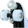Comeon Roller Skates for Women PU Leather Roller Skates High-Top Leather for Beginners Teens for Woman,Girls and Boys,Adult(Light Blue Flash)