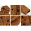 Comeon Women Warm Long Sleeve Parka Faux Fur Coat Overcoat Fluffy Top Jacket