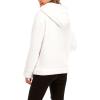 Comeon Womens Casual Coat Lapel Fleece Fuzzy Faux Shearling Zipper Hooded Warm Winter Oversized Jackets(White)