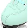 Comeon Women’s High-top Roller Skates – PU Leather Indoor/Outdoor Four-Wheel Skates(green with flash wheel)