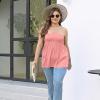 Comeon Women’s Plus Size Tube Tops Strapless Blouse Pleated Sleeveless Stretchy Sleeveless Flare Hem Tube(Pink)