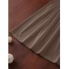 Comeon Women’s Plus Size Tube Tops Strapless Blouse Pleated Sleeveless Stretchy Sleeveless Flare Hem Tube(Plus Coffee Color)