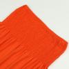 Comeon Women’s Plus Size Tube Tops Strapless Blouse Pleated Sleeveless Stretchy Sleeveless Flare Hem Tube(Plus Orange)