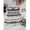 Comeon Women’s Plus Size Tube Tops Strapless Blouse Pleated Sleeveless Stretchy Sleeveless Flare Hem Tube(Plus1)