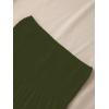 Comeon Women’s Plus Size Tube Tops Strapless Blouse Pleated Sleeveless(Plus Army Green)