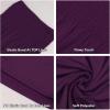 Womens Tube Top Strapless Shirt Blouse Pleated Sleeveless Stretchy Tunic Crop Tanks Tops (Dark Purple,L)