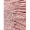 Comeon Women’s Plus Size Tube Tops Strapless Stretchy Bandeau Sheer Lace Flare Hem(Pink)