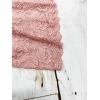 Comeon Women’s Plus Size Tube Tops Strapless Stretchy Bandeau Sheer Lace Flare Hem(Pink)