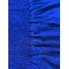 Comeon Women’s Plus Size Tube Tops Strapless Stretchy Bandeau Sheer Lace Flare Hem(Royal Blue)