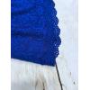 Comeon Women’s Plus Size Tube Tops Strapless Stretchy Bandeau Sheer Lace Flare Hem(Royal Blue)