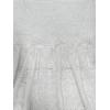Comeon Women’s Plus Size Tube Tops Strapless Stretchy Bandeau Sheer Lace Flare Hem(White)