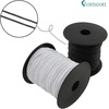 Comeon 2mm 80Yards Waxed Thread Cotton Cord Plastic Spool String Strap Necklace Rope Bead for Necklace Bracelet DIY Making (Black)