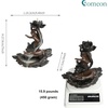 Comeon Backflow Incense Burner Handmade Resin Waterfall Incense Holder
