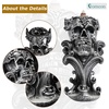 Comeon Backflow Incense Holder Skull Waterfall Incense Burner, Silver(Silver)
