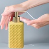 Comeon Hand Soap Dispenser Modern Ceramic Lotion Pump Bottle Yellow(Yellow)
