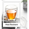 Comeon Insulated Espresso Cups 16 oz Double Wall Glass Mugs