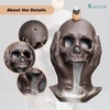 Comeon Skull Decor Incense Holder Reverse Flow Censer Waterfall Burner Set