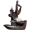 Comeon Backflow Incense Holder Burner Handmade Ceramic Lotus