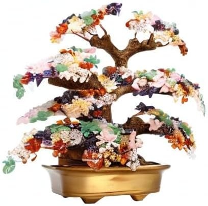 image:imageComeon Large Feng Shui Money Tree Yellow Crystal Quartz Gem Lucky TreeMixed Gemstones
