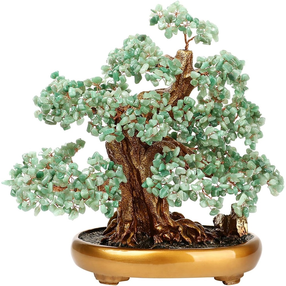 image:imageComeon Large Feng Shui Money Tree Green Crystal Quartz Lucky Gem TreeAventurine