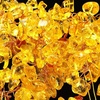 Comeon Feng Shui Money Tree Yellow Crystal Quartz Tree with Golden Ingot(Large：9.8*4.7*11.1)