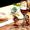 Comeon Flower Wine Glasses Hand Painted Wine Glasses Pink 2 Set(Green/ 2 set (gift box))