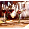 Comeon Flower Wine Glasses Hand Painted Wine Glasses Pink 2 Set(Green/ 2 set (gift box))