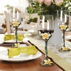 Comeon Flower Wine Glasses Hand Painted Wine Glasses Pink 2 Set(White/ 2 set (gift box))