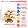 Comeon Large Feng Shui Money Tree 7 Chakra Crystal Quartz Gem Lucky Tree(Citrine)