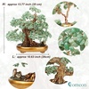 Comeon Large Feng Shui Money Tree Green Crystal Quartz Lucky Gem Tree(Aventurine)