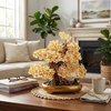 Comeon Large Feng Shui Money Tree Green Crystal Quartz Lucky Gem Tree(Citrine)
