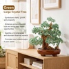 Large Crystal Money Tree Chakra Feng Shui Lucky Gemstone Bonsai Tree(Green)