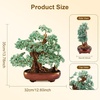 Large Crystal Money Tree Chakra Feng Shui Lucky Gemstone Bonsai Tree(Green)