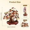 Large Crystal Money Tree Chakra Feng Shui Lucky Gemstone Bonsai Tree(Multicolor)