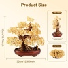 Large Crystal Money Tree Chakra Feng Shui Lucky Gemstone Bonsai Tree(Yellow)