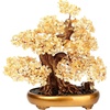 Comeon Large Feng Shui Money Tree Green Crystal Quartz Lucky Gem Tree(Citrine)