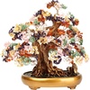 Comeon Large Feng Shui Money Tree Green Crystal Quartz Lucky Gem Tree(Mix-gemstone)