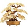 Comeon Large Feng Shui Money Tree Yellow Crystal Quartz Gem Lucky Tree(Citrine)