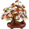 Large Crystal Money Tree Chakra Feng Shui Lucky Gemstone Bonsai Tree(Multicolor)